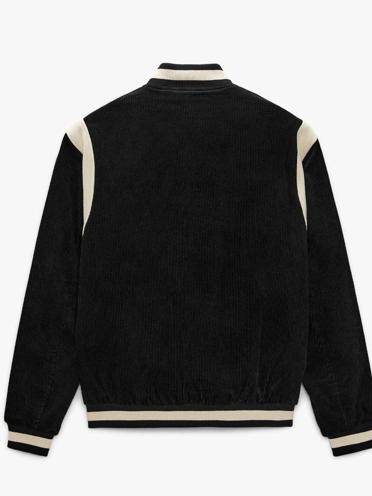 Spring Men's Velvet Stitching Baseball Jacket