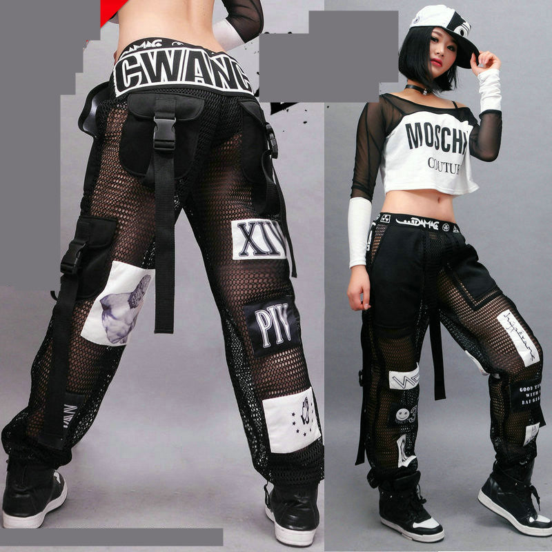 Female Autumn Handsome Trendy Ins Hip-hop Loose Leggings