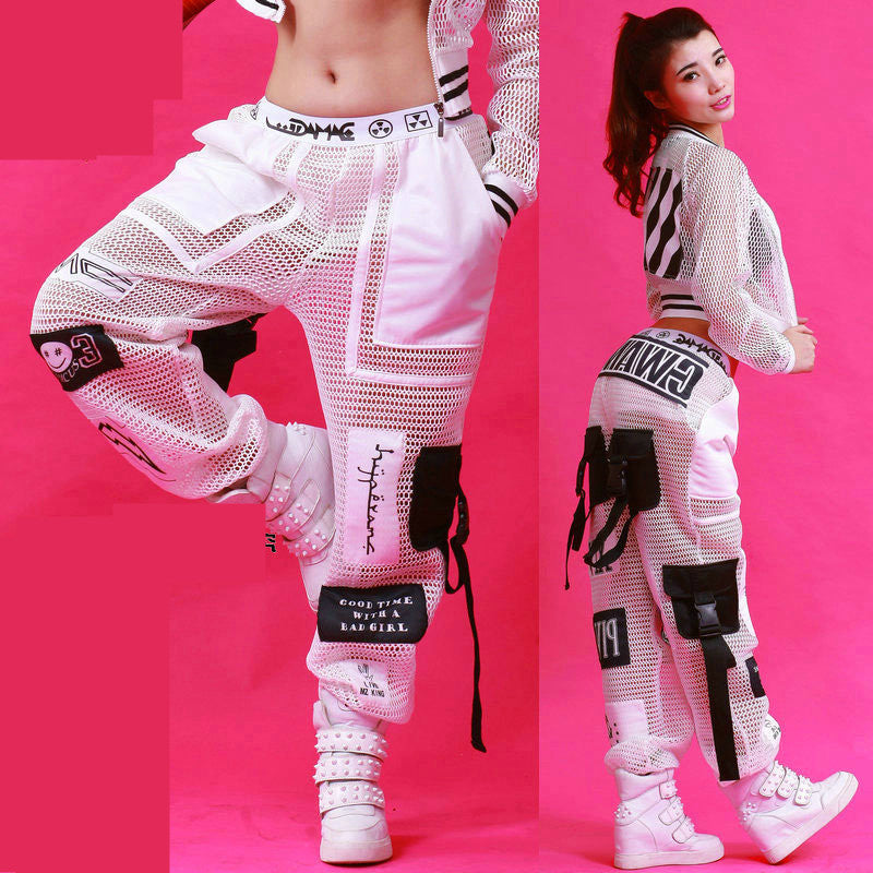 Female Autumn Handsome Trendy Ins Hip-hop Loose Leggings