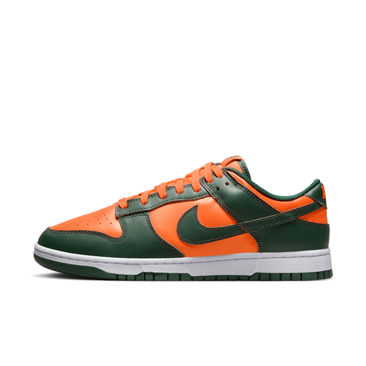 Nike Dunk Low Miami Hurricanes Gorge Vert Total Orange