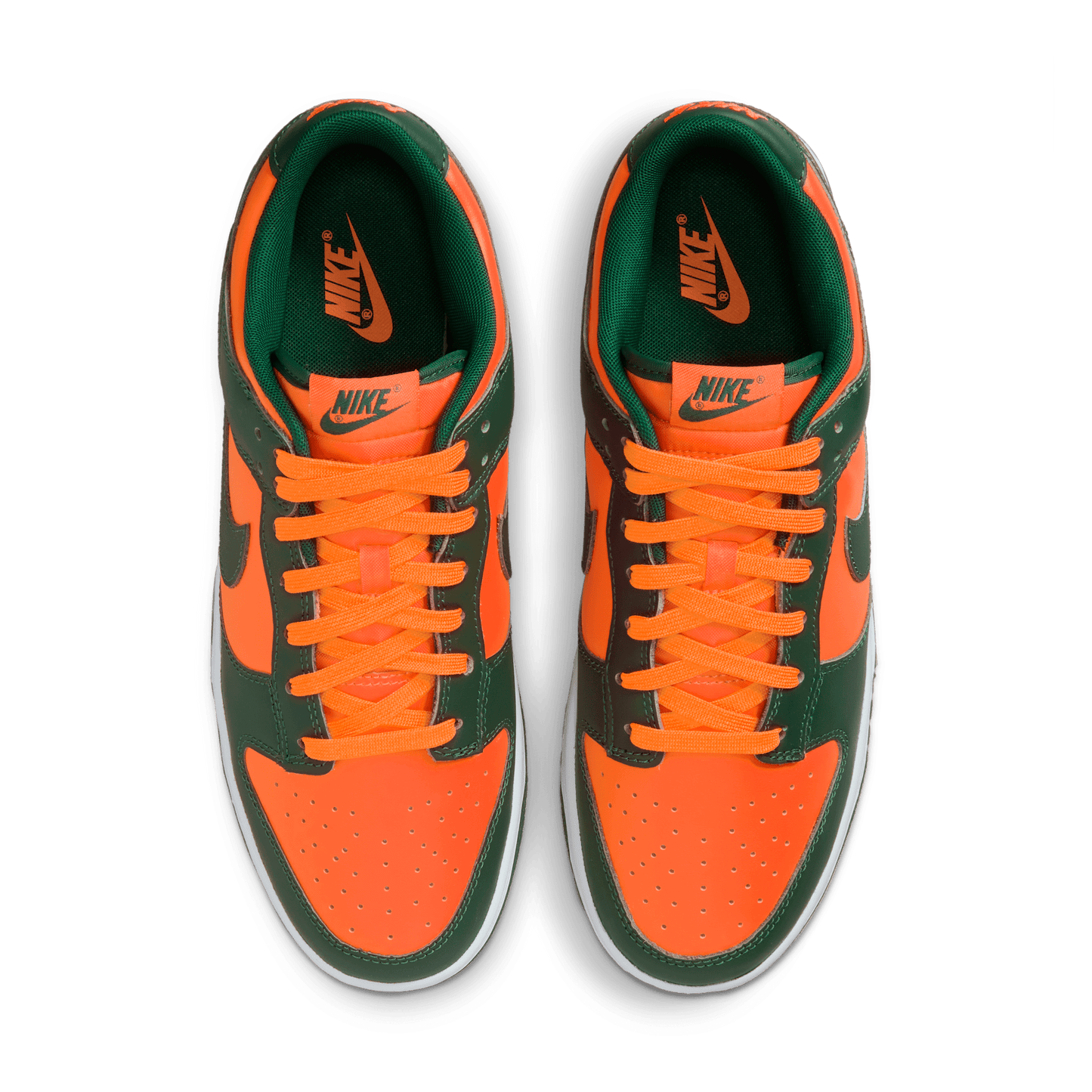 Nike Dunk Low Miami Hurricanes Gorge Vert Total Orange