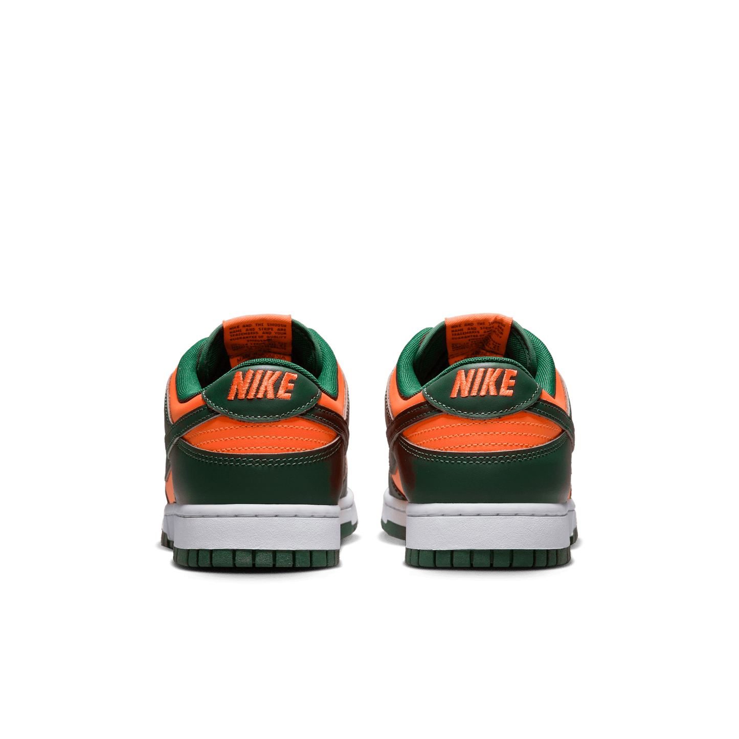 Nike Dunk Low Miami Hurricanes Gorge Vert Total Orange