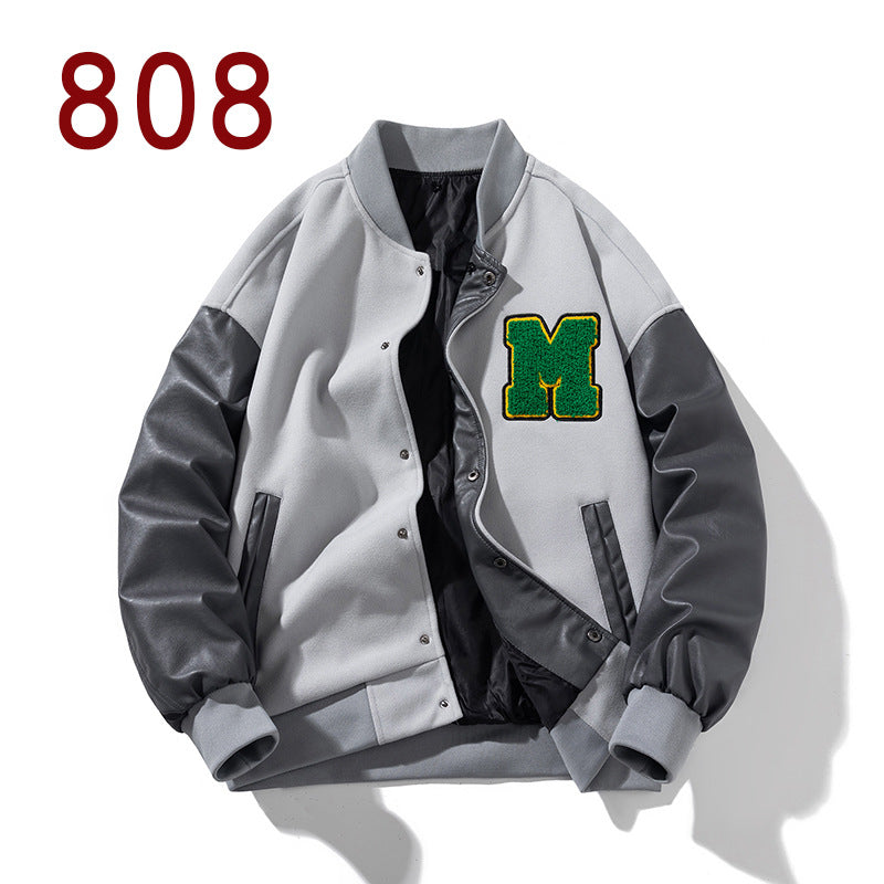 Personality Men's Baseball Uniform Jacket